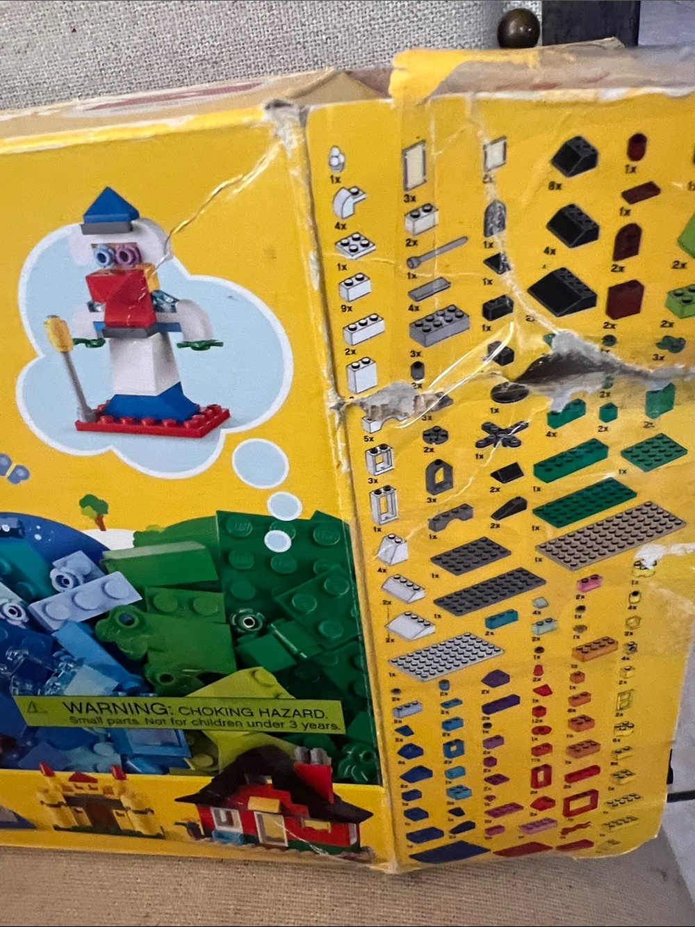 Lego Classic Building Set - Yellow, Red, Blue, Green, White, Black - Picture 2 of 4